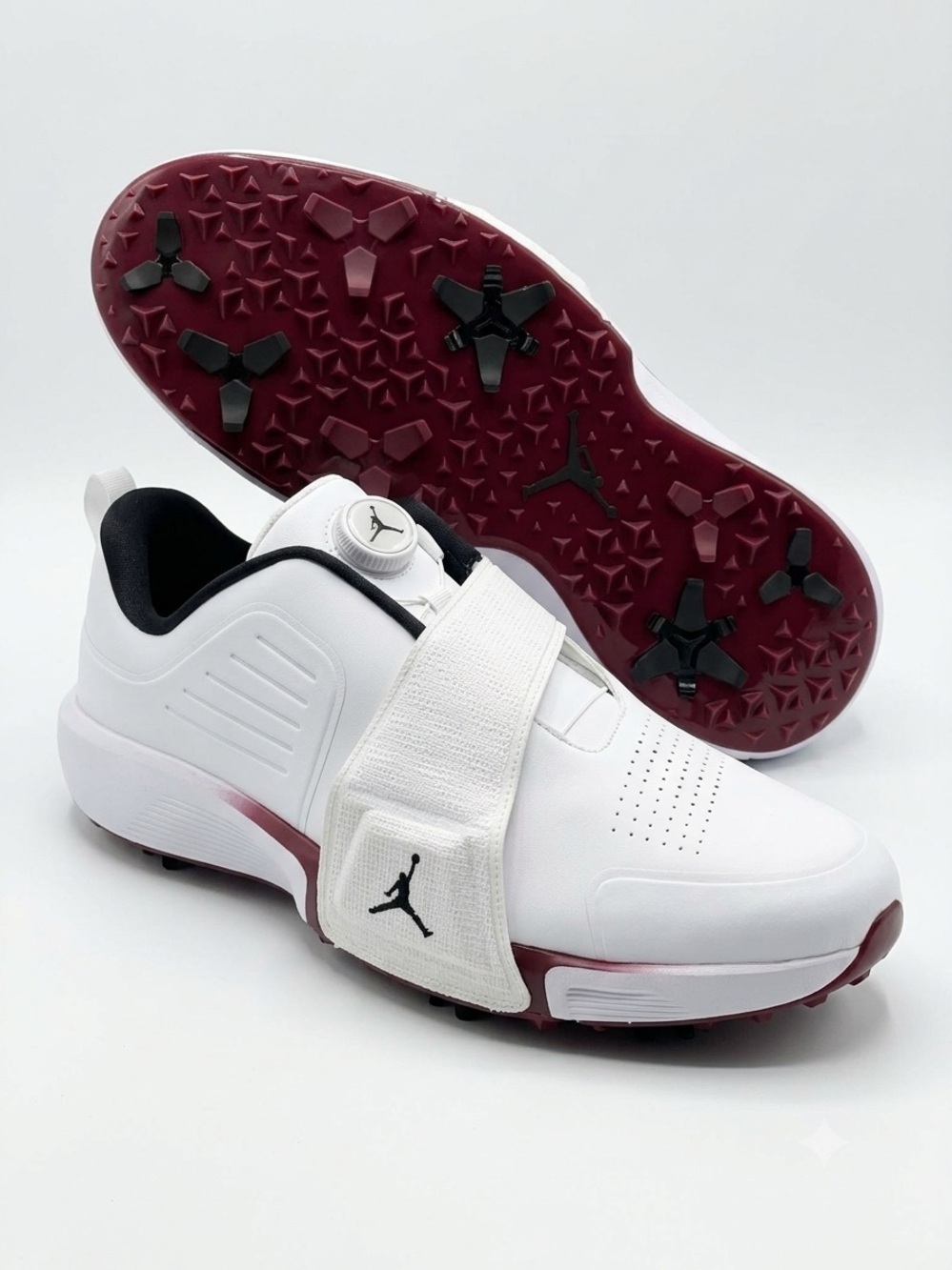 Nike Air Jordan Rev Golf Shoes White Black Team Red FV6338-104